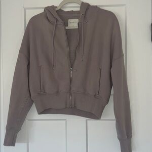 Abercrombie & Fitch zip up fleece jacket
